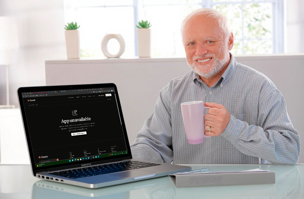 Твое лицо, когда Claude вежливо сообщает, что он "не доступен в вашем регионе"