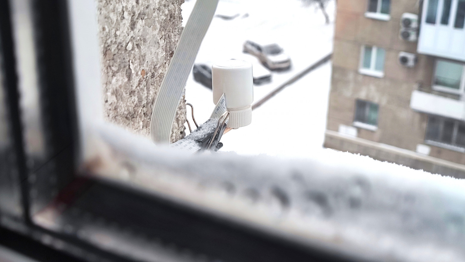 Установка датчика на улице