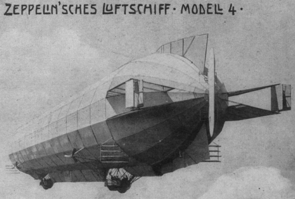 LZ-4 в воздухе
