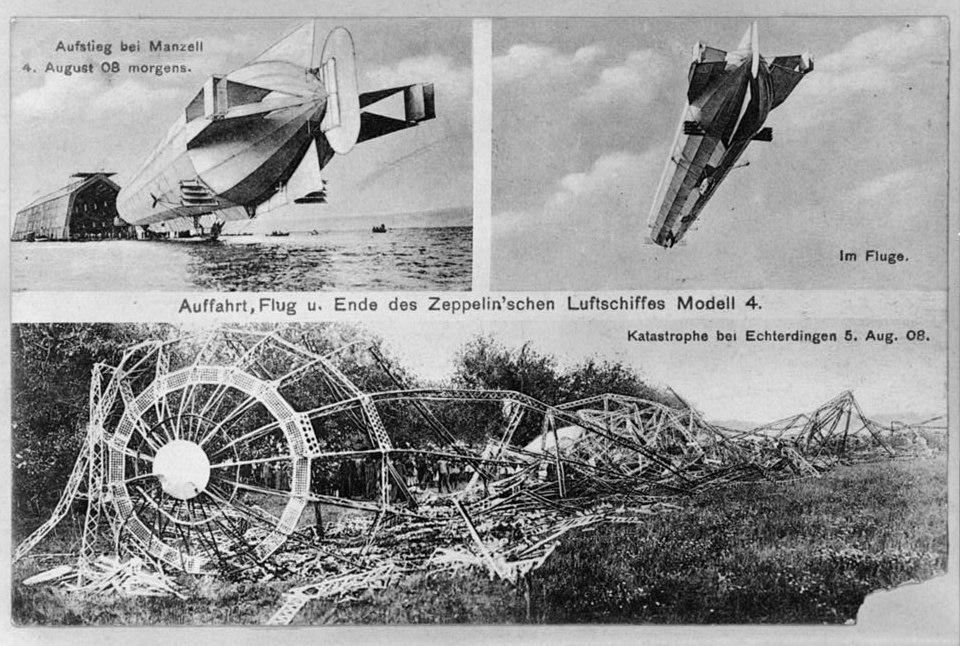 LZ-4 до и после гибели