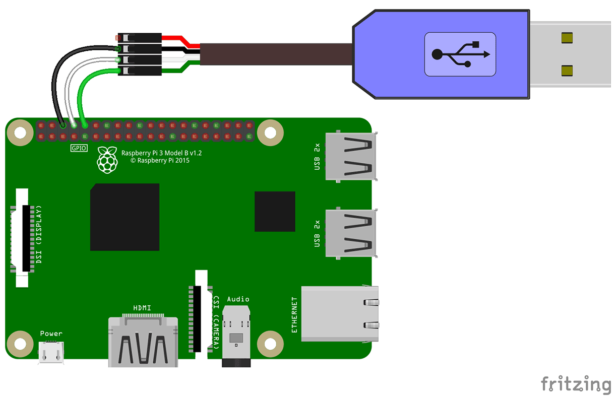 Подключение USB-UART-адаптера