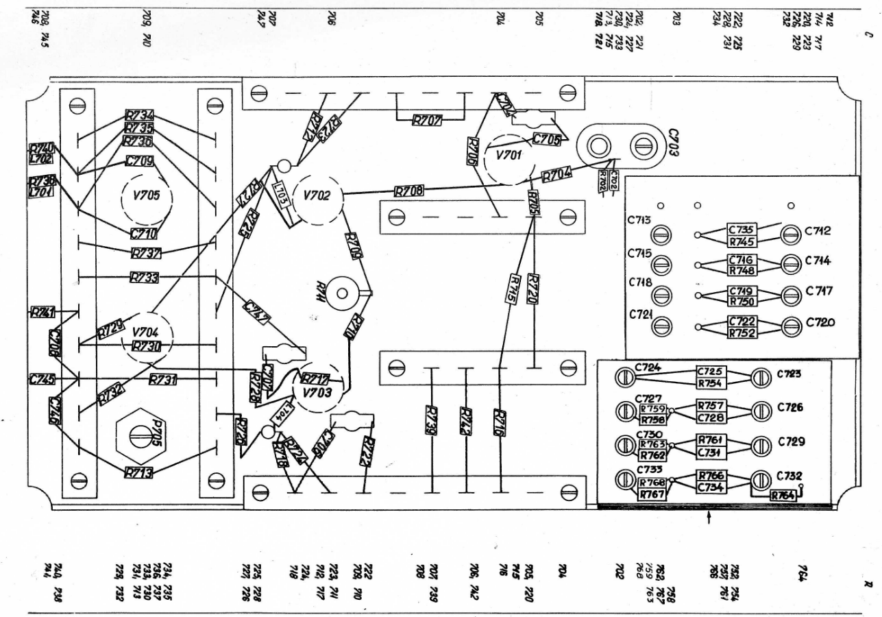 Схема расположения элементов в блоке. Я говорил что серийный номер на документации и на приборе одинаковый?