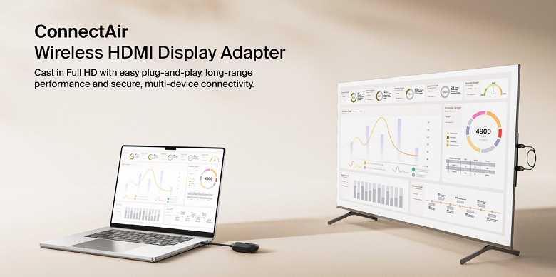 «Удлинить» сигнал HDMI на 40 метров без провода. Belkin представила беспроводной HDMI-адаптер ConnectAir - 2 «Удлинить» сигнал HDMI на 40 метров без провода. Belkin представила беспроводной HDMI-адаптер ConnectAir