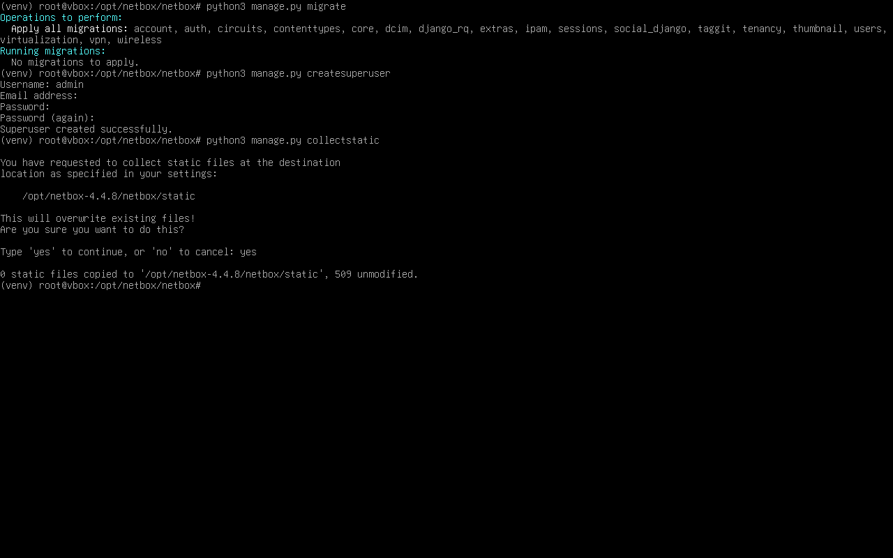 Установка Netbox на Debian-12. Пошаговое руководство - 9