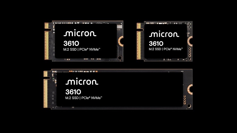 Micron представила первый в мире SSD формата M.2 2230 с PCIe 5.0, памятью QLC и объёмом 4 ТБ. Это новая линейка Micron 3610 