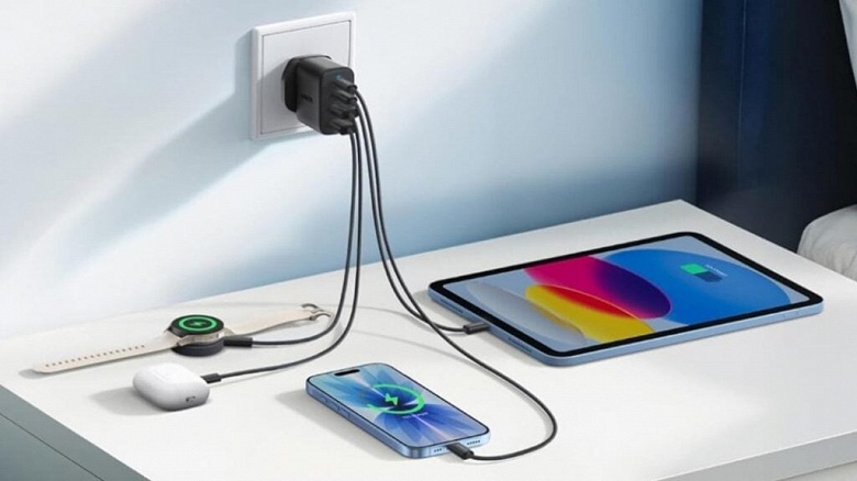 Дешёвая GaN-зарядка на 50 Вт с четырьмя портами. В Европе представлена Anker Zolo - 1 Дешёвая GaN-зарядка на 50 Вт с четырьмя портами. В Европе представлена Anker Zolo