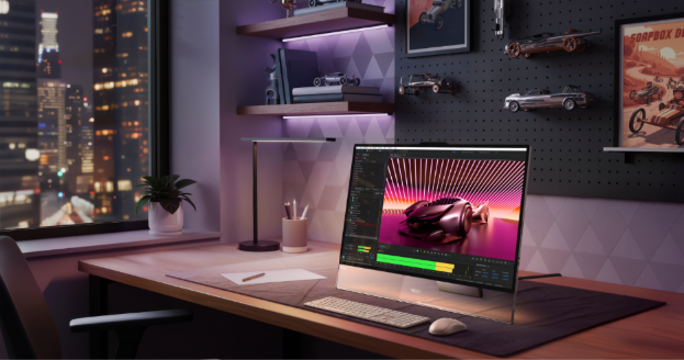 Моноблок, который ни на что не похож. Lenovo представила Yoga AIO i Aura Edition с адаптивной подсветкой и прозрачной подставкой