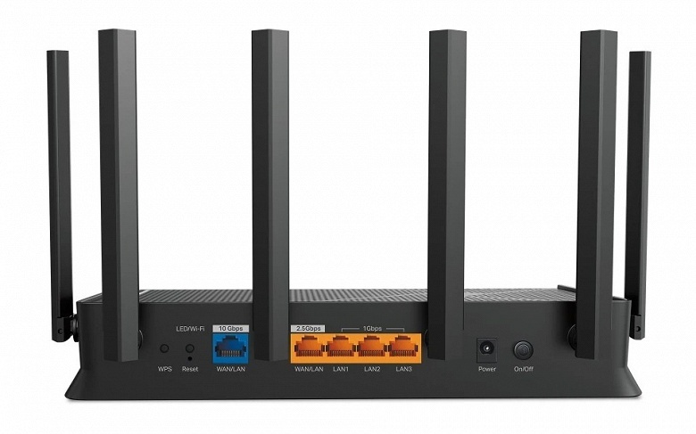 Трёхдиапазонная скорость до 12 000 Мбит с, порты 10GbE RJ45, 2.5GbE RJ45 и 1GbE RJ45. Представлен беспроводной маршрутизатор TP-Link Archer BE670 - 1 Трёхдиапазонная скорость до 12 000 Мбит/с, порты 10GbE RJ45, 2.5GbE RJ45 и 1GbE RJ45. Представлен беспроводной маршрутизатор TP-Link Archer BE670