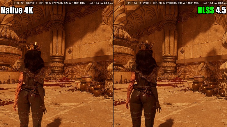 Nvidia сотворила чудо? DLSS 4.5 даже в режиме Performance почти не отличается от нативного 4K, а потребление видеокарты заметно снижается