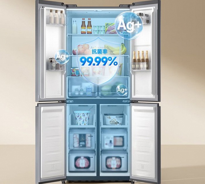 Xiaomi представила очередной народный холодильник Mijia Refrigerator 430L French Door 2026: 3 камеры, 430 литров объема, умные функции &mdash; всего 235 долларов