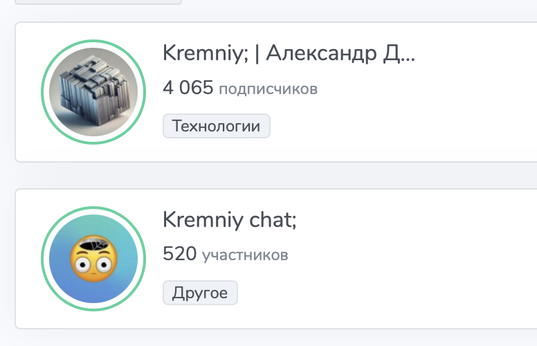 Суммарная аудитория Kremniy; Суммарная аудитория Kremniy;