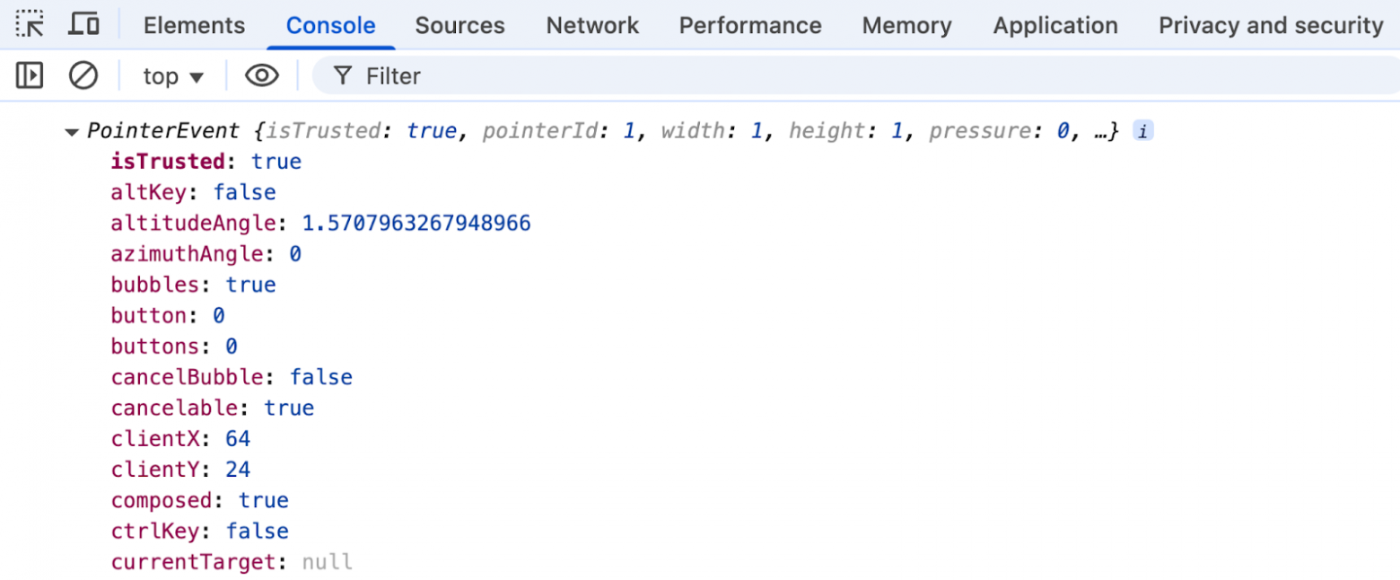 Результат в браузере после клика по кнопке.