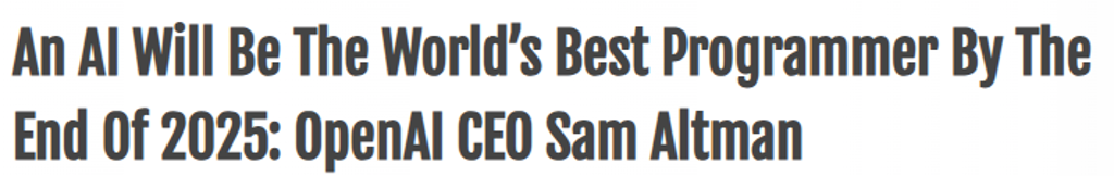 ИИ станет лучшим программистом в мире к концу 2025 года — CEO OpenAI Сэм Альтман