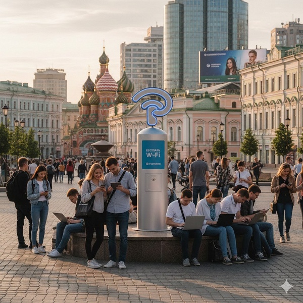 В России более чем на порядок вырос трафик в публичных сетях Wi-Fi 