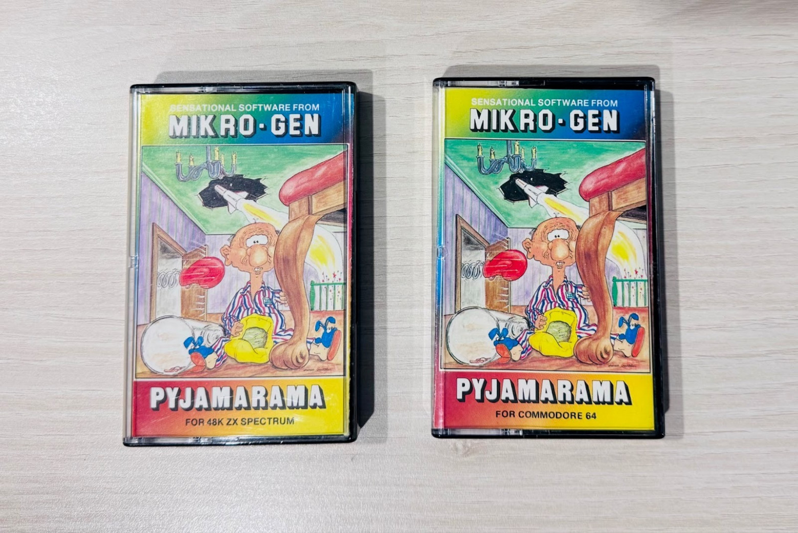 Кассеты с игрой для ZX Spectrum и Commodore 64 из моей коллекции