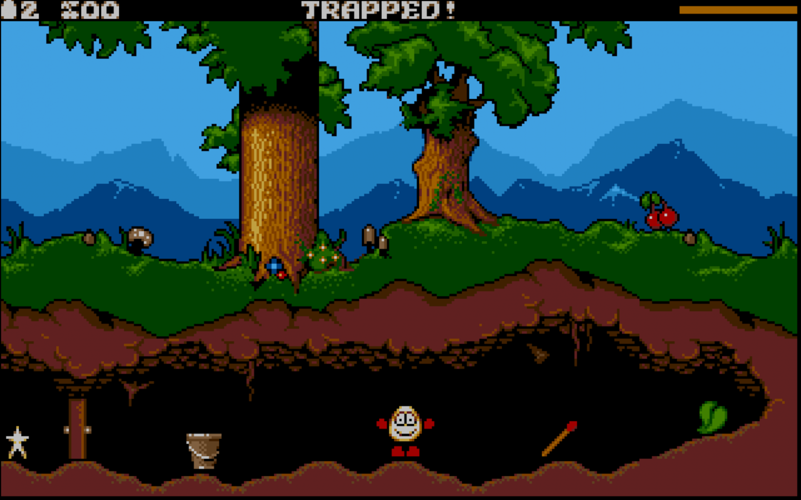 Кадр из игры Dizzy: Prince of the Yolkfolk Кадр из игры Dizzy: Prince of the Yolkfolk