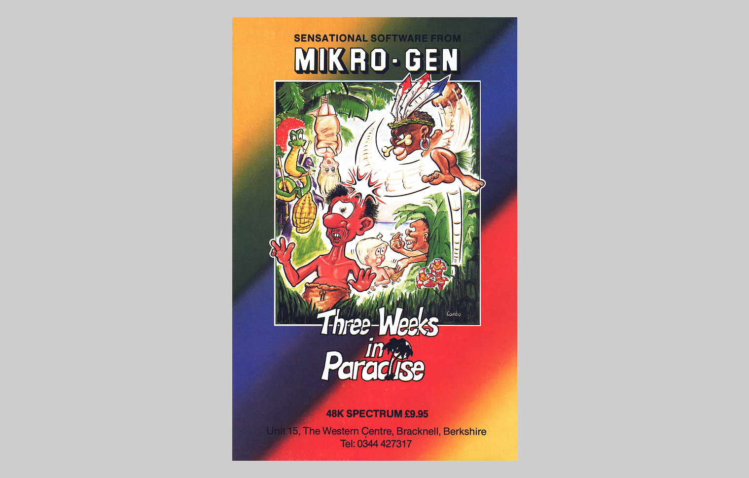 Реклама Three Weeks in Paradise из журнала Sinclair User #49