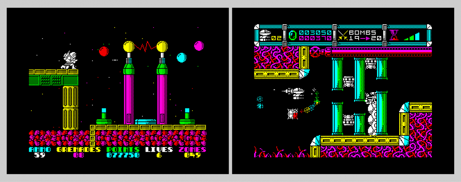 Игры Раффаэля Чекко: Exolon (1987) и Cybernoid (1988)