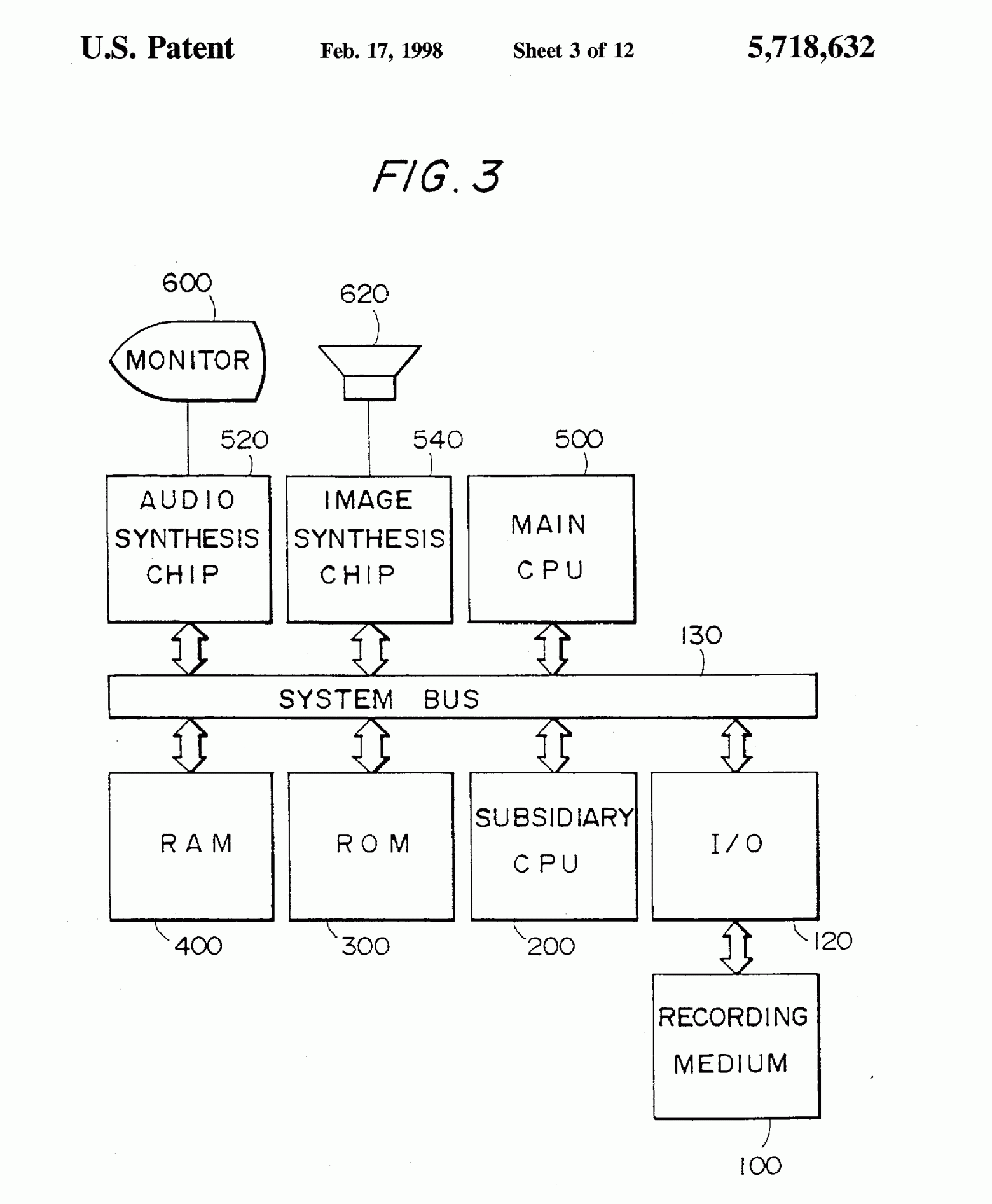 Иллюстрация из патента. Устройство игровой системы