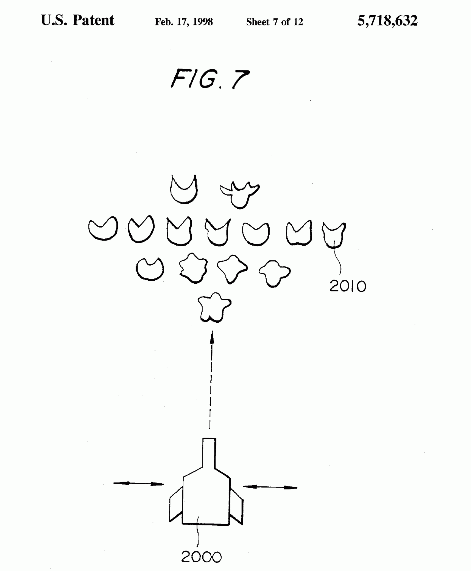 Иллюстрация из патента. Пример игровой ситуации
