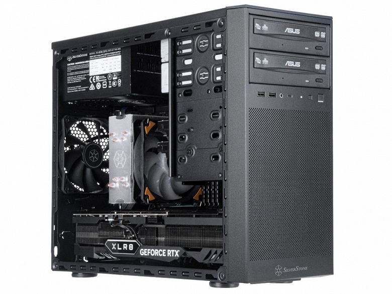 Корпус SilverStone Fara 314 формата Mid-Tower позволяет установить два оптических привода и четыре HDD