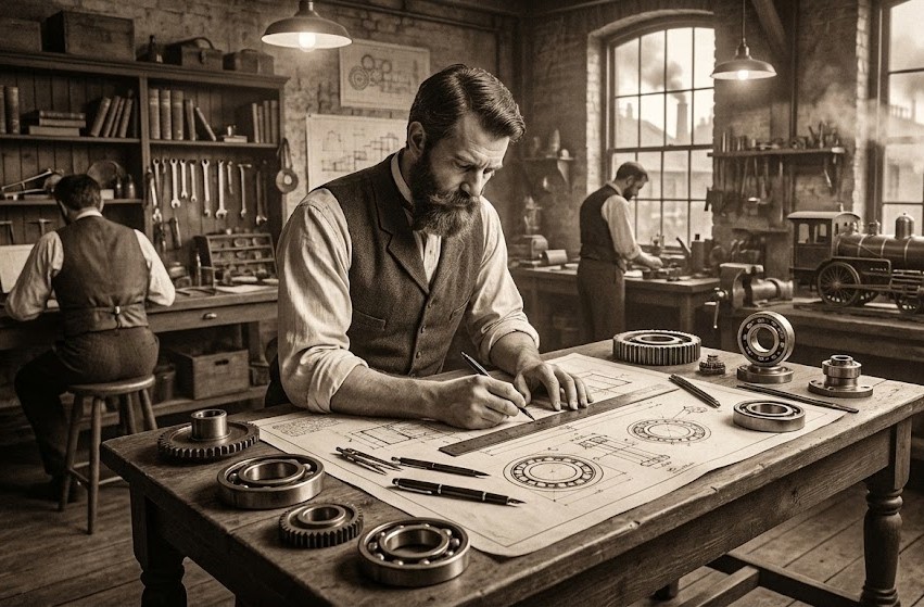 Краткая история подшипника: от проектов Леонардо да Винчи до Kugelfräsmaschine - 1