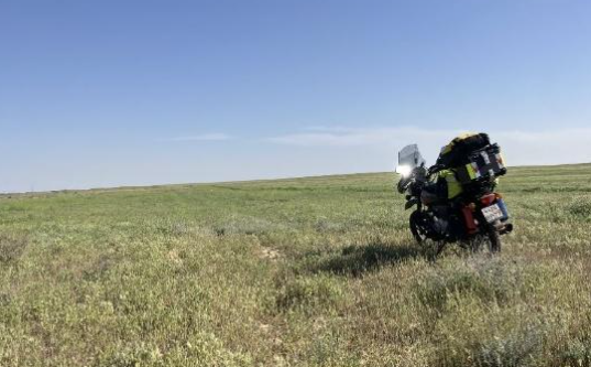 Бескрайние степи Казахстана