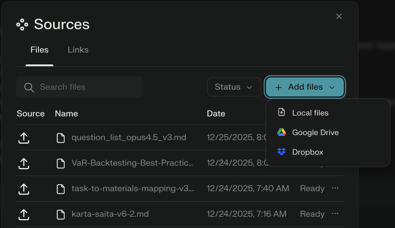 Загрузка документов в Space