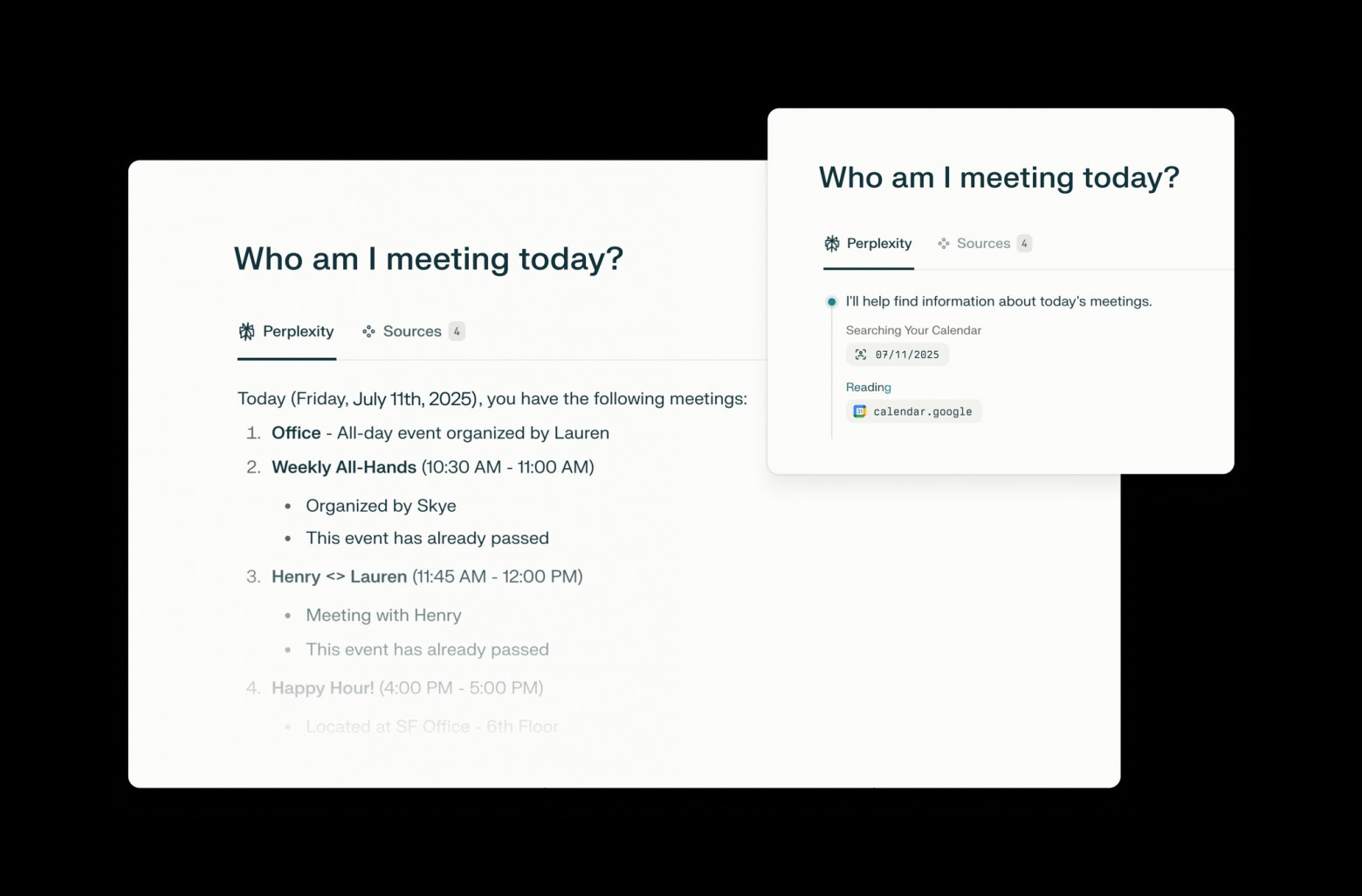 Функция "секретаря" от Comet Assistant (на основе Gmail и Календаря)