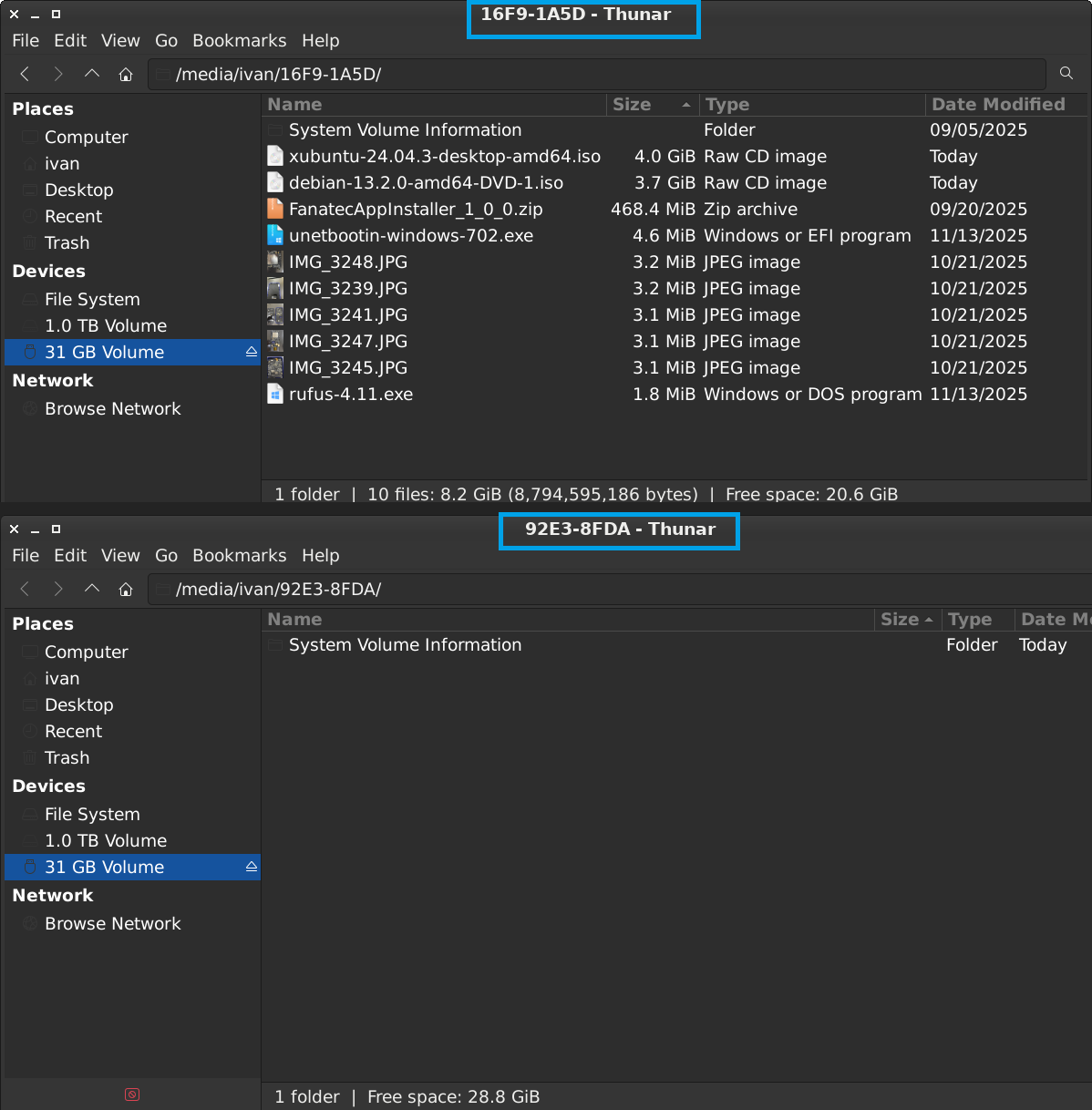 Как видим, идентификатор флешки поменялся с 16F9-1A5D на 92E3-8FDA. Не станем гадать, что бы это могло значить. Просто запишем этот артефакт себе в блокнот — вдруг пригодится.   