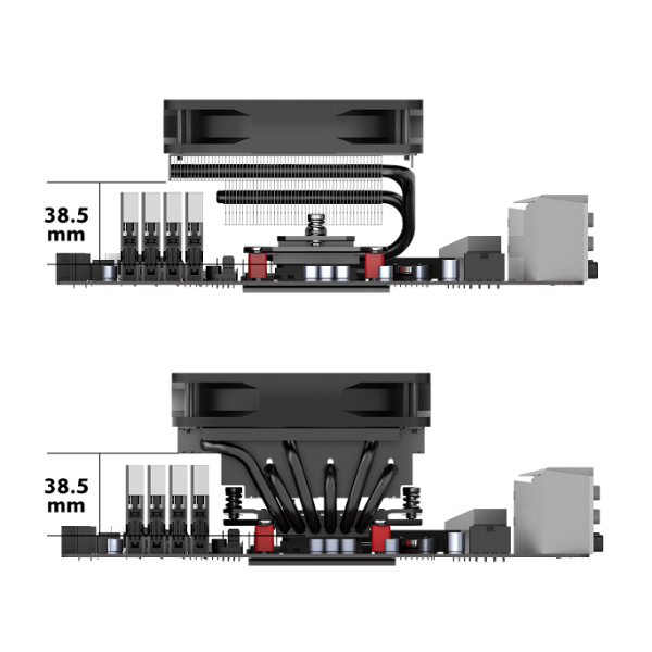 Представлен Akasa Viper H6L M2: низкопрофильный, но весьма мощный и тихий кулер - 2 Представлен Akasa Viper H6L M2: низкопрофильный, но весьма мощный и тихий кулер