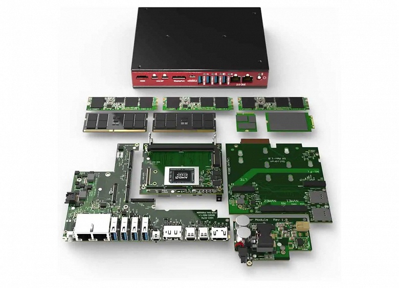 Абсолютно тихий модульный мини-ПК, на котором можно поиграть в современные игры в Full HD: представлен SolidRun Bedrock RAI300 на базе 12-ядерного Ryzen AI 9 HX 370