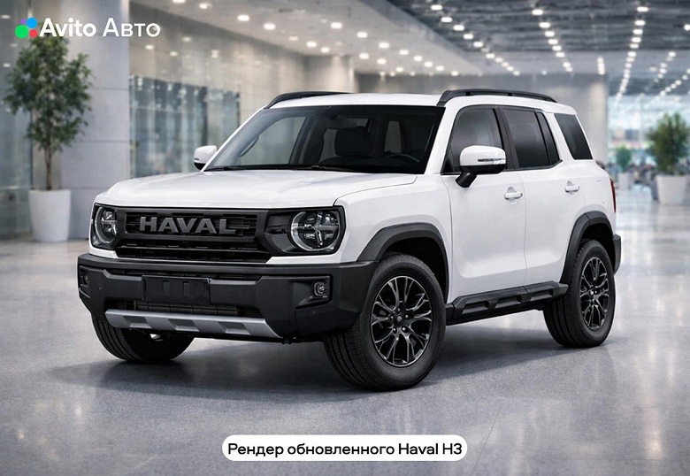 Мотор мощностью 150 л.с. и наконец-то стеклоочиститель на заднем стекле. Опубликованы изображения обновленного Haval H3 для России