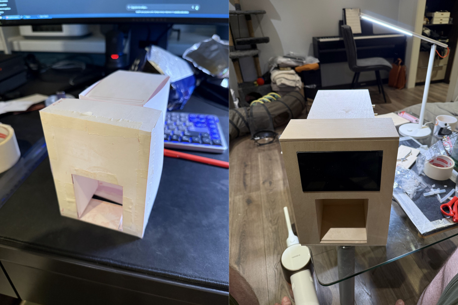 Первый раскрой прикинул на бумаге, а уже потом чуть исправил косяки чат-бота с толщиной материала и распилил листы фанеры 