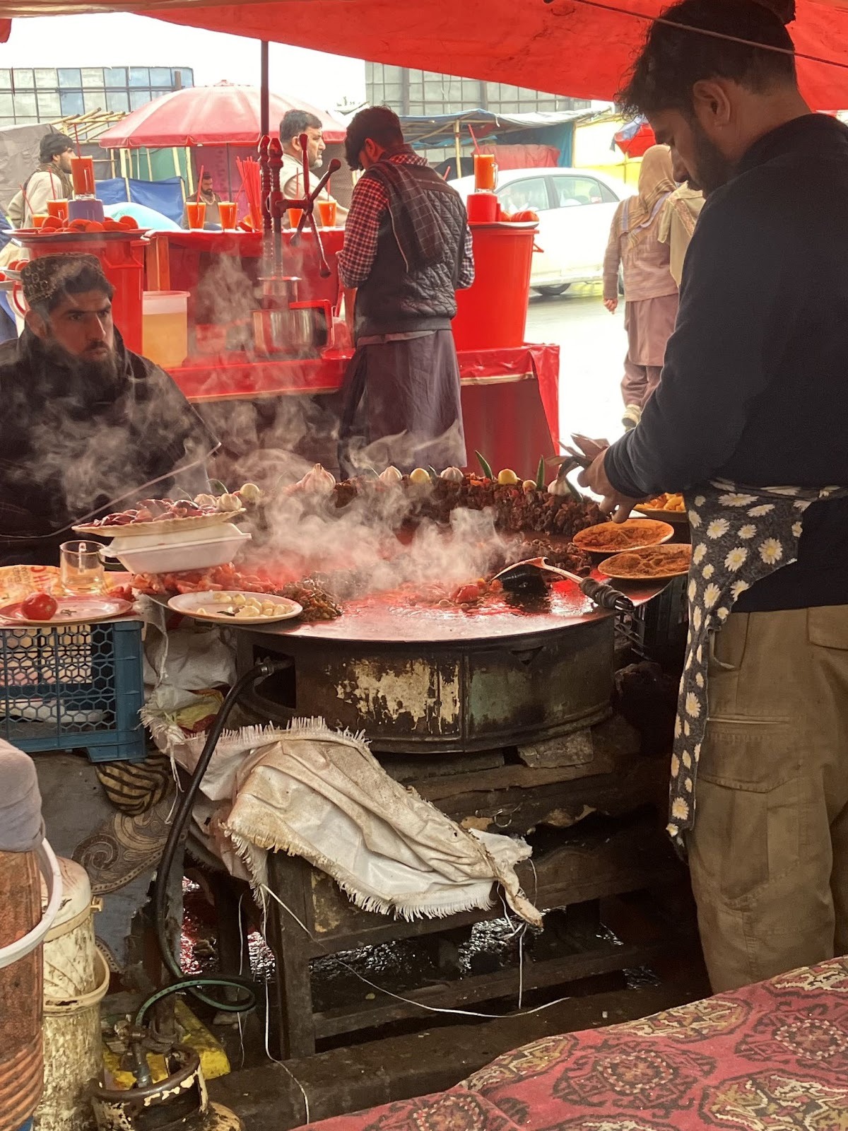 Приготовление еды на Базаре в Кабуле