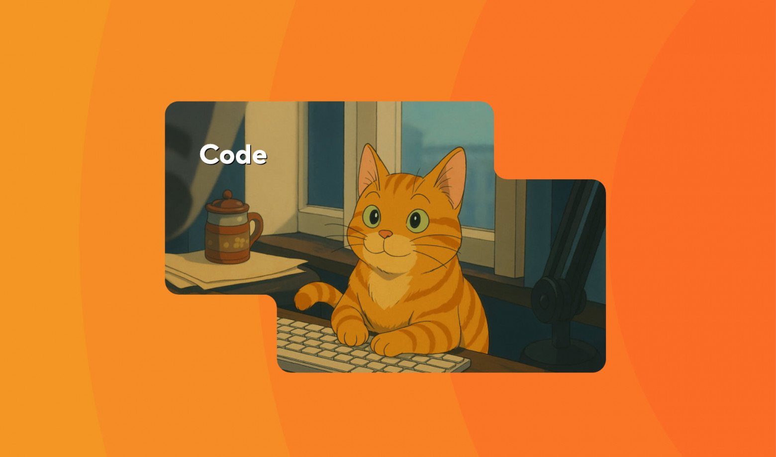 Карточка с двумя впуклыми углами