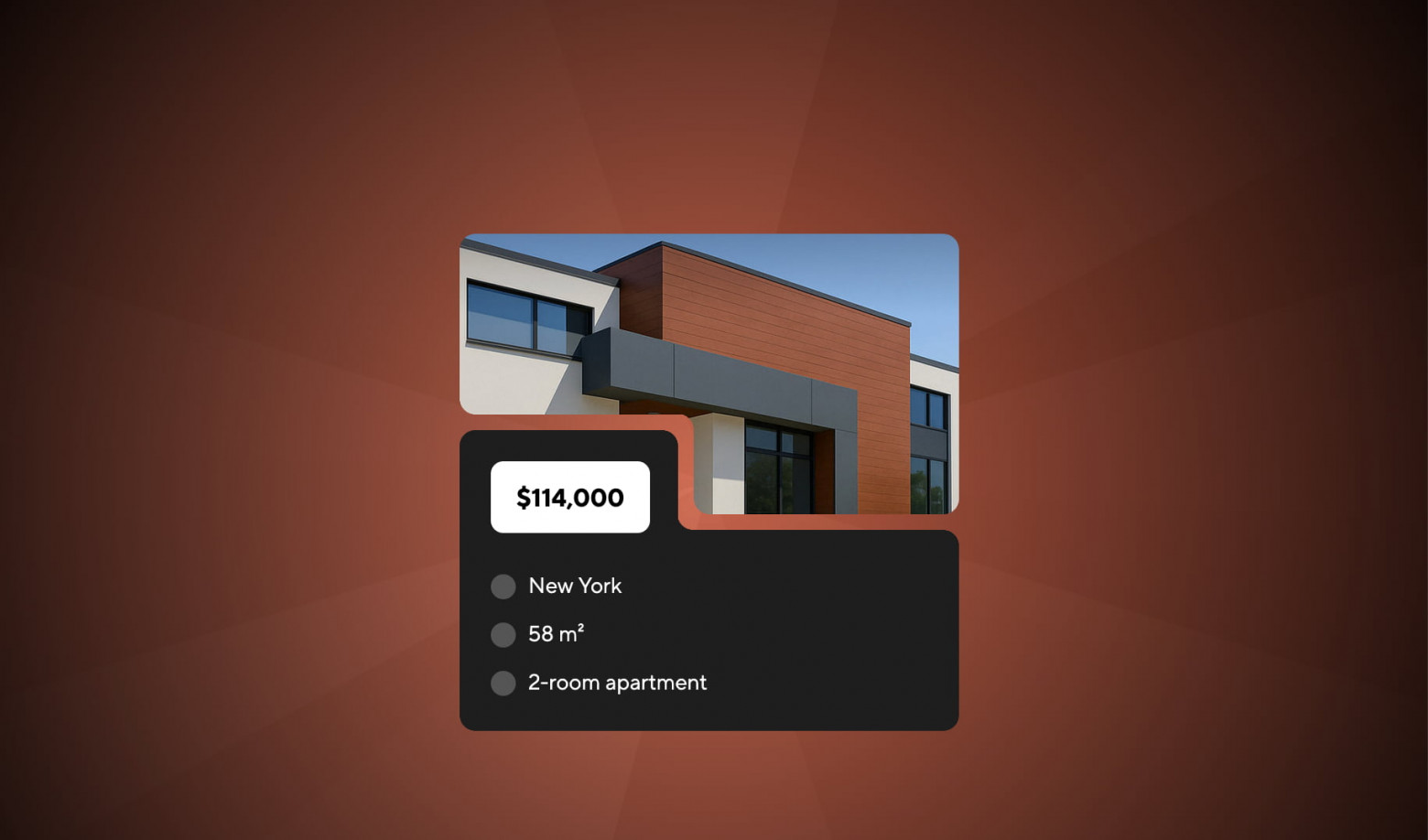 Сложный кейс из двух карточек с впуклыми углами