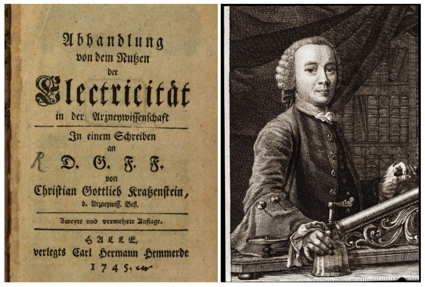 По сути, именно Кратценштайна можно назвать «отцом электротерапии»