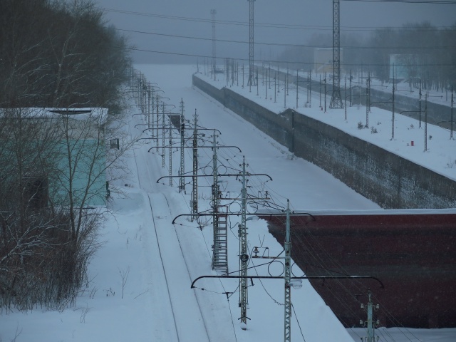 Судя по состоянию пути, в 2015 г. что-то здесь ещё ездило