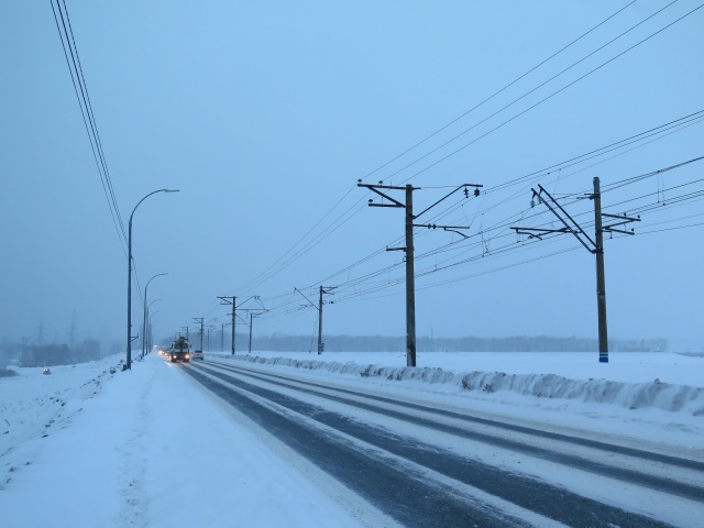 Зимой на дамбе довольно неуютно