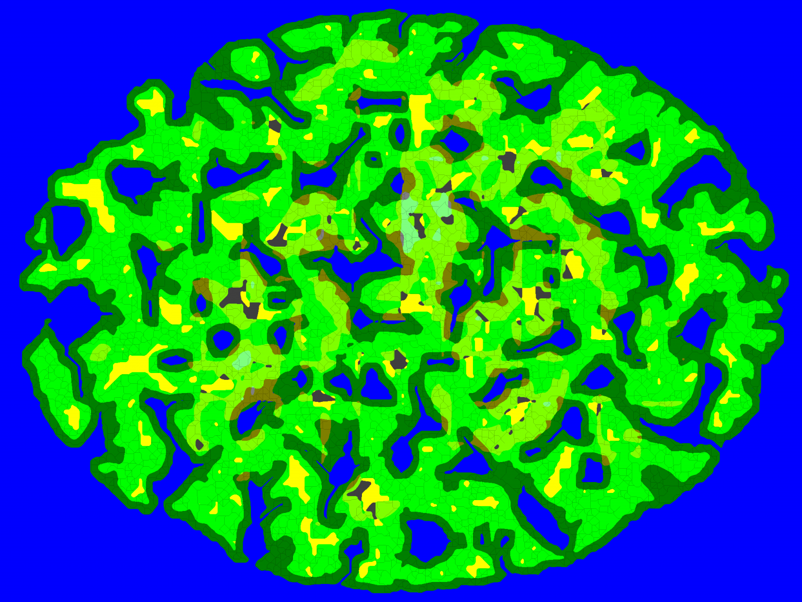 Чёрные линии - дороги
