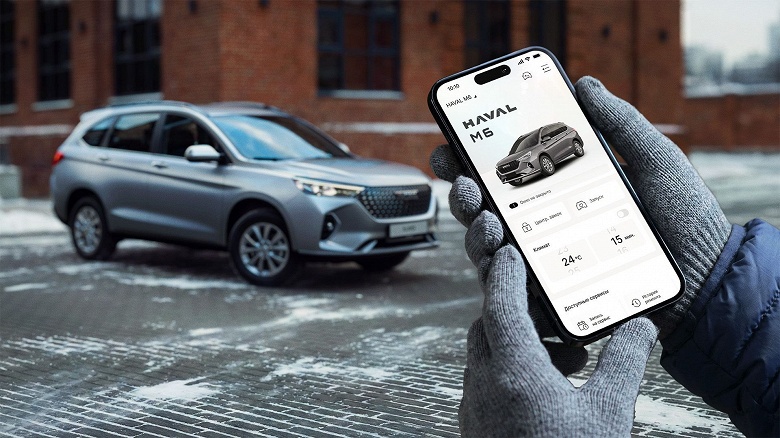 Российские Haval M6 теперь с телематикой: управлять кроссовером можно со смартфона