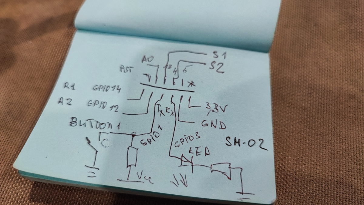Назначение выводов модуля микроконтроллера SM-02