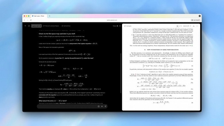 OpenAI взялась за научный сектор. Компания представила Prism &mdash; бесплатную рабочую область для учёных, изначально созданную с использованием ИИ