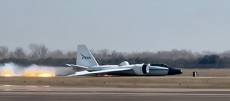 «Хьюстон, у нас проблема». Легендарный самолёт NASA, снимавший запуски Starship, не смог выпустить шасси при заходе на посадку - 1 «Хьюстон, у нас проблема». Легендарный самолёт NASA, снимавший запуски Starship, не смог выпустить шасси при заходе на посадку