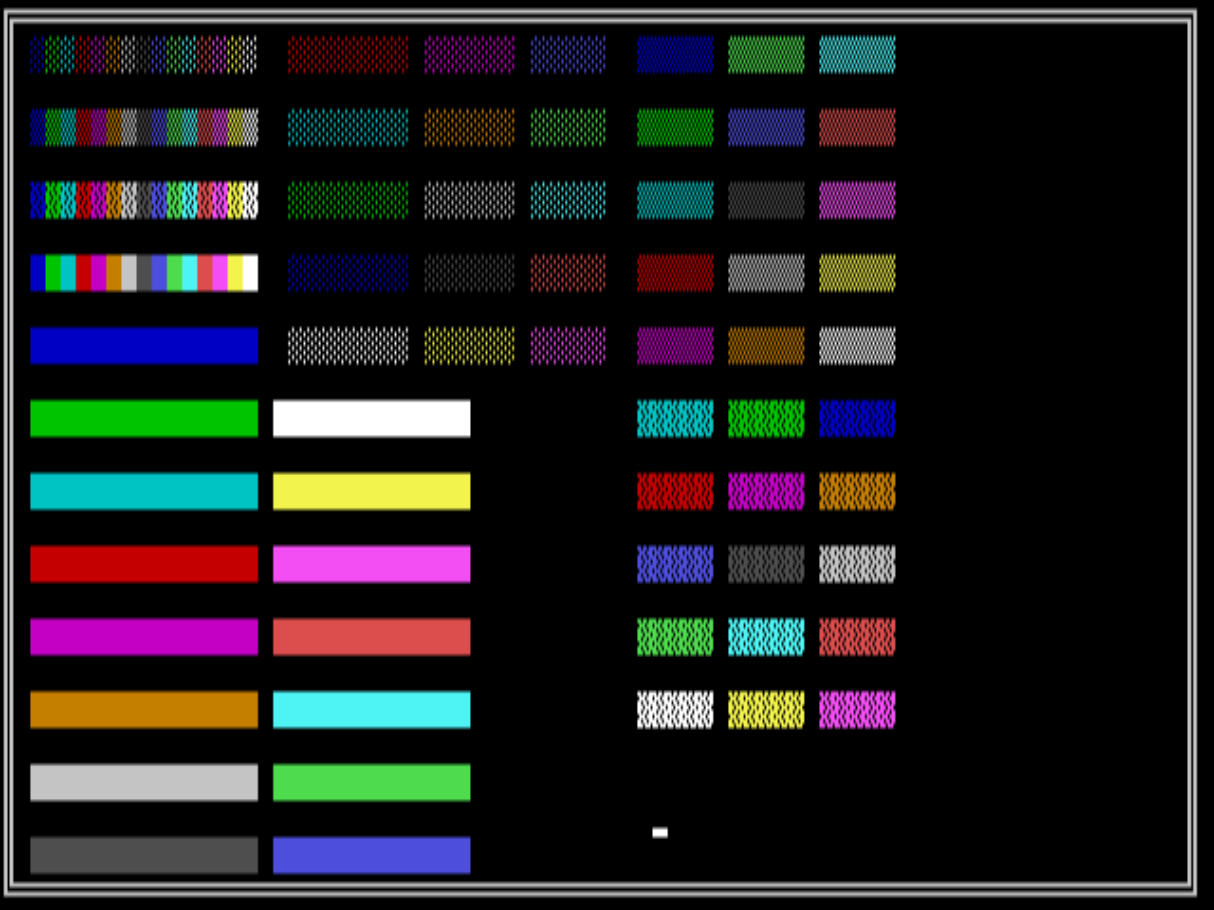 Цвета в RGB.
