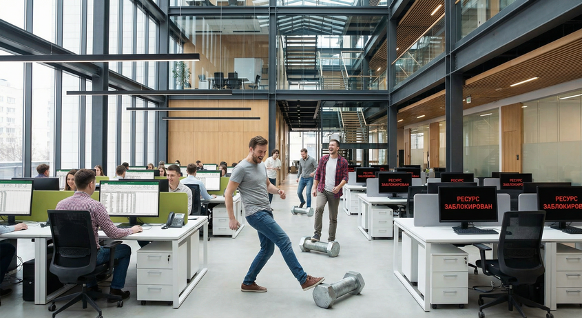 А у нас доступа нет - будем пинать болт