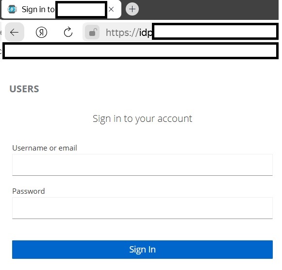 Cкриншот 2. Аутентификация через обычную web форму (тег form)