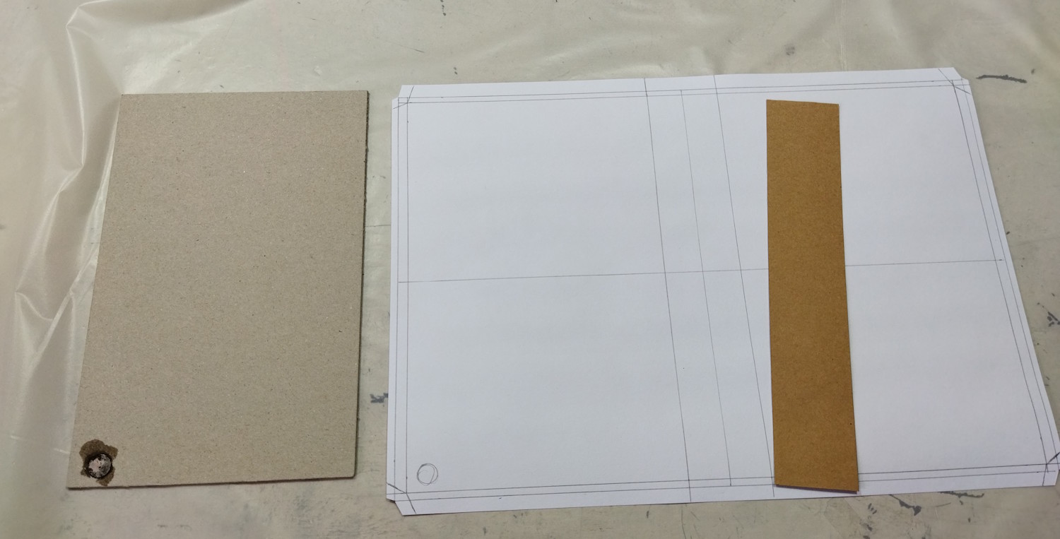 Обложка размечена, усиление подготовлено